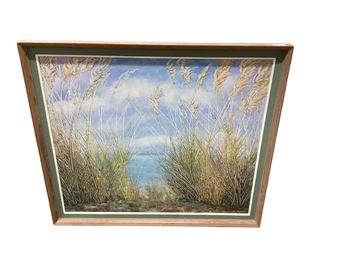 oil on board study of reeds - Richard Mason