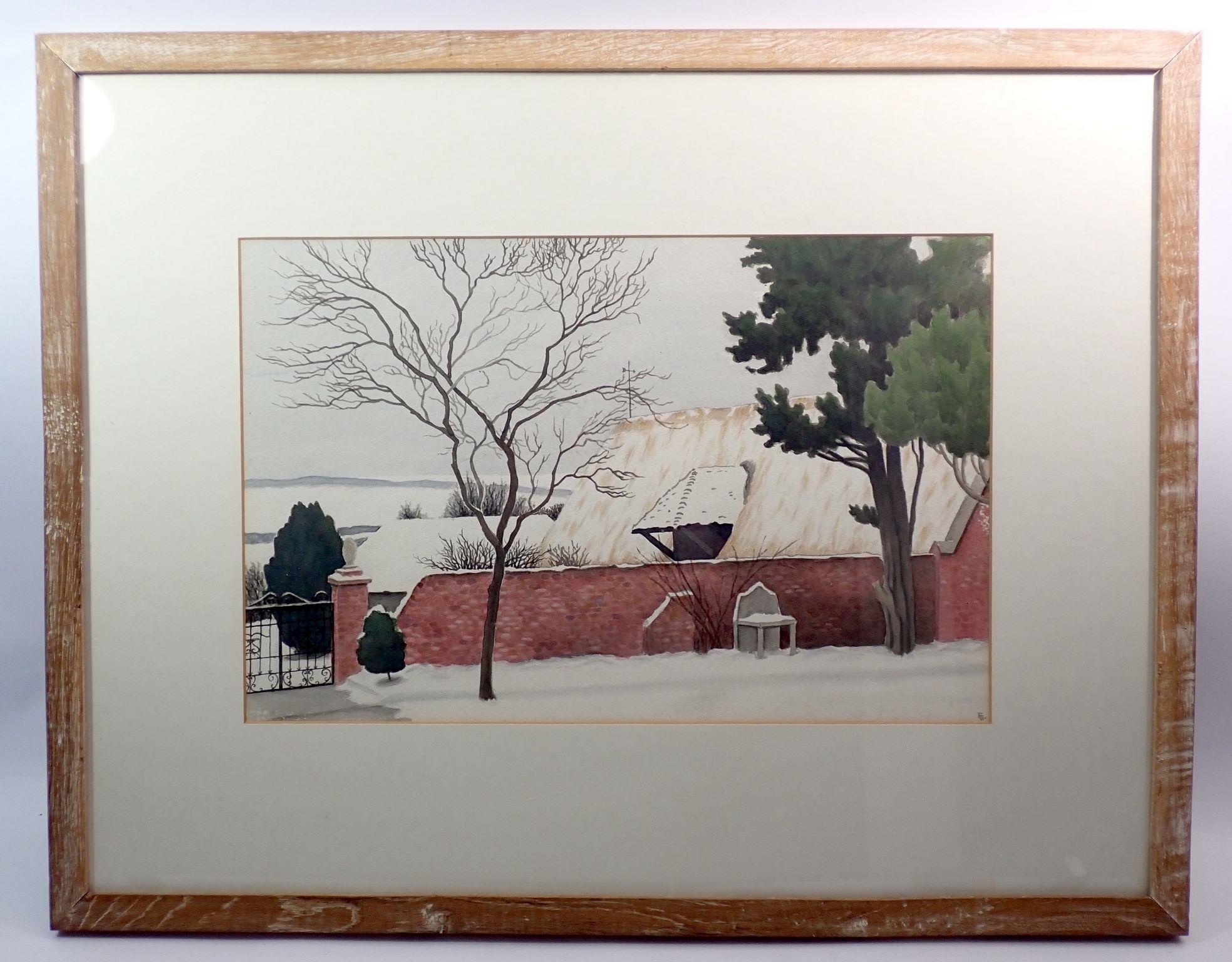 Artwork by Fergus Graham, In Heronden Garden, Made of watercolour