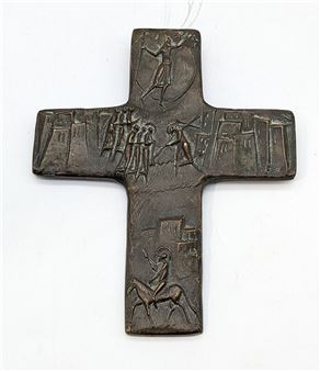 BRONZE FIGURAL CROSS - Voitre Marek