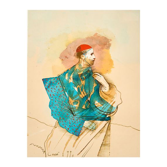 Personaje en azul by Miguel Condé, 1995