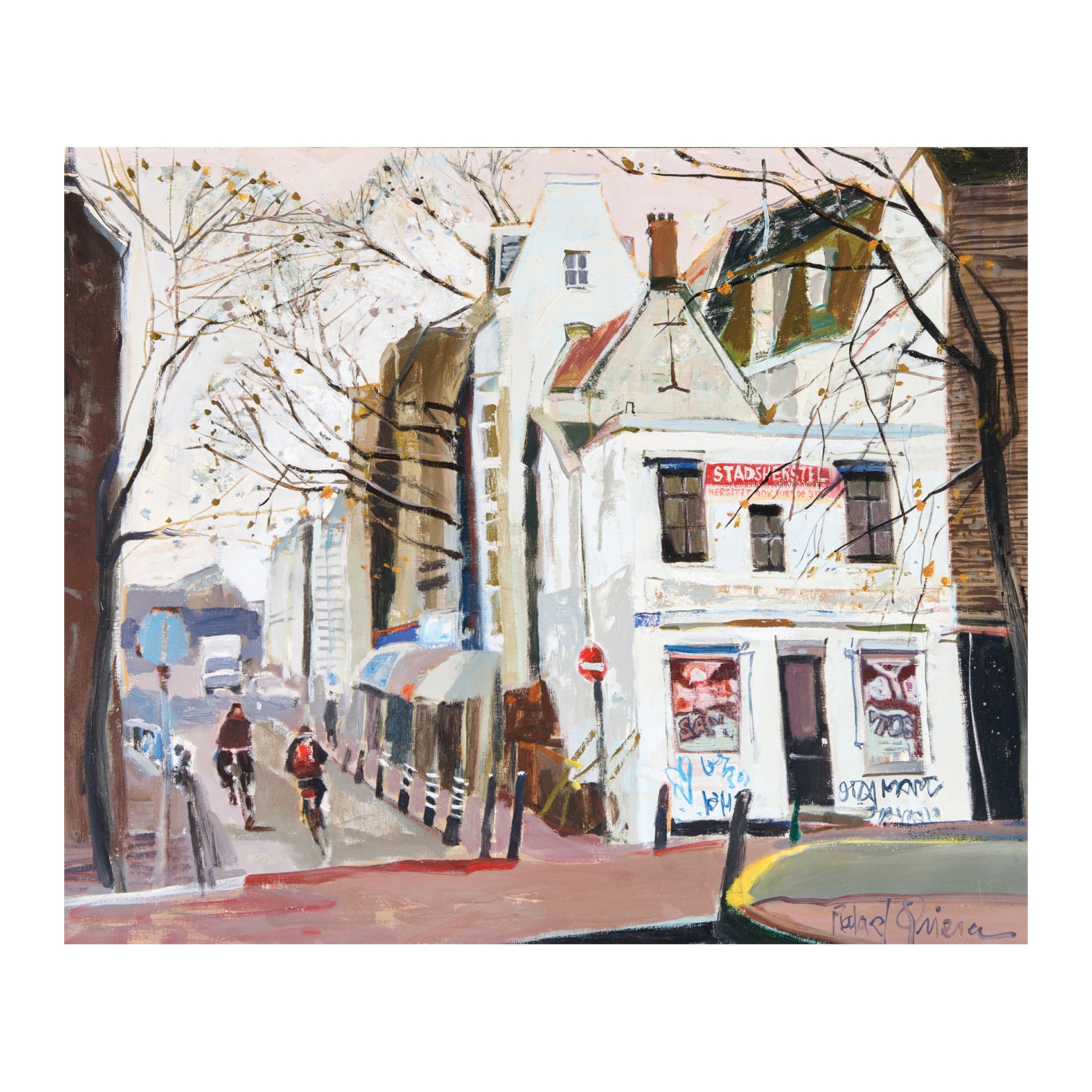 Artwork by Rafael Griera i Calderón, Calle de Ámsterdam, Made of oil on canvas