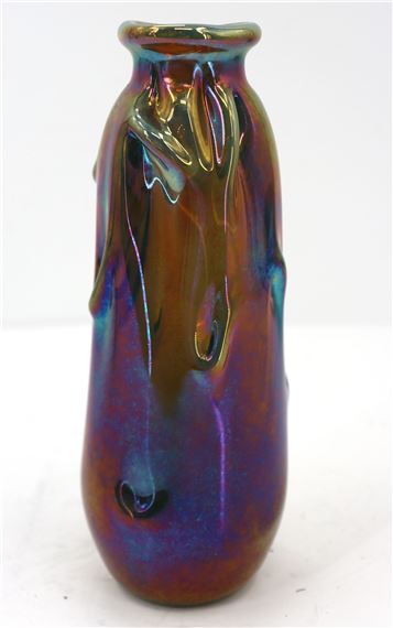 Dominick Labino | Dominick Labino Iridescent Glass Vase (1960s) | MutualArt