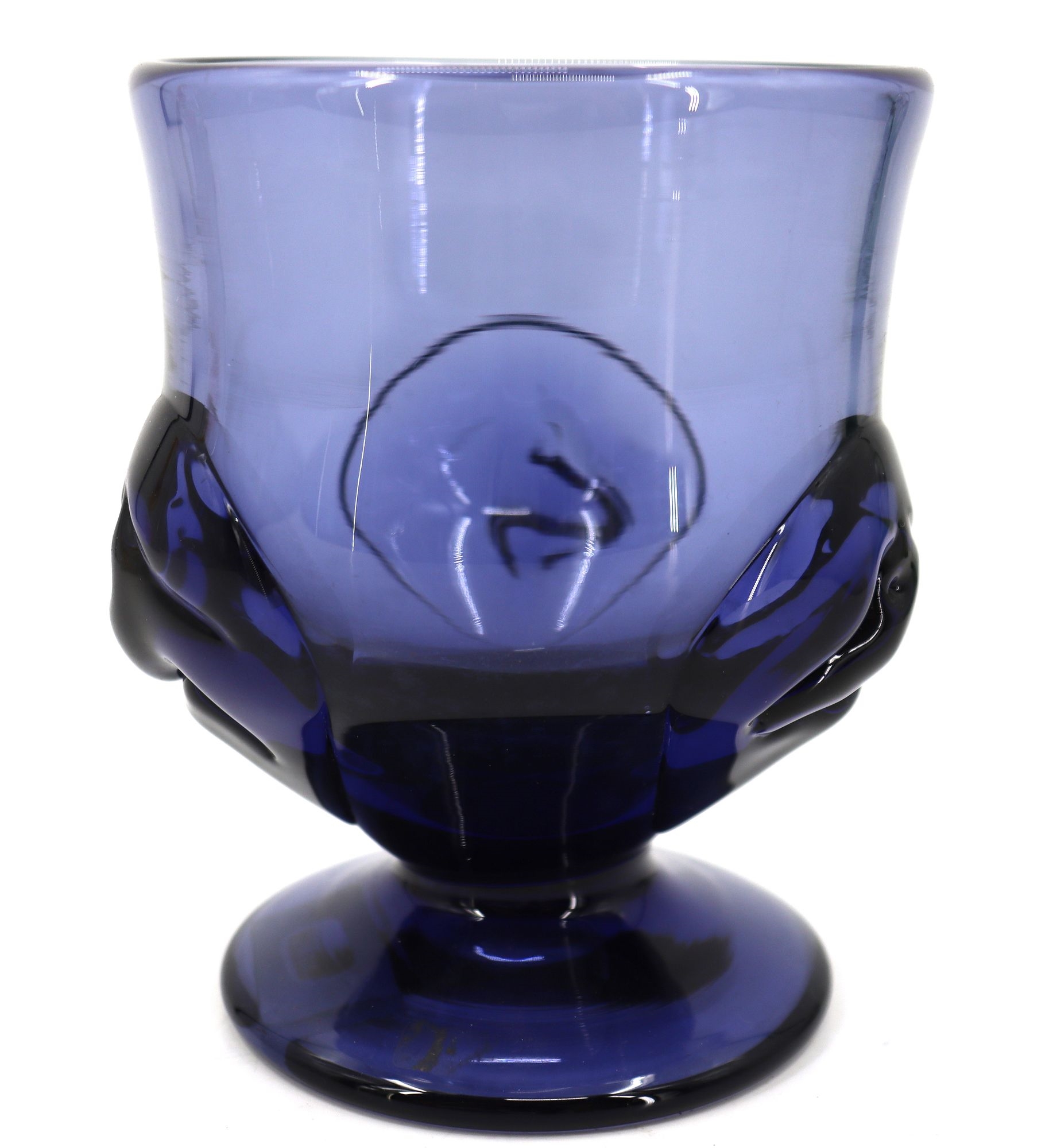 Dominick Labino | Dominick Labino Blue Glass Vase | MutualArt