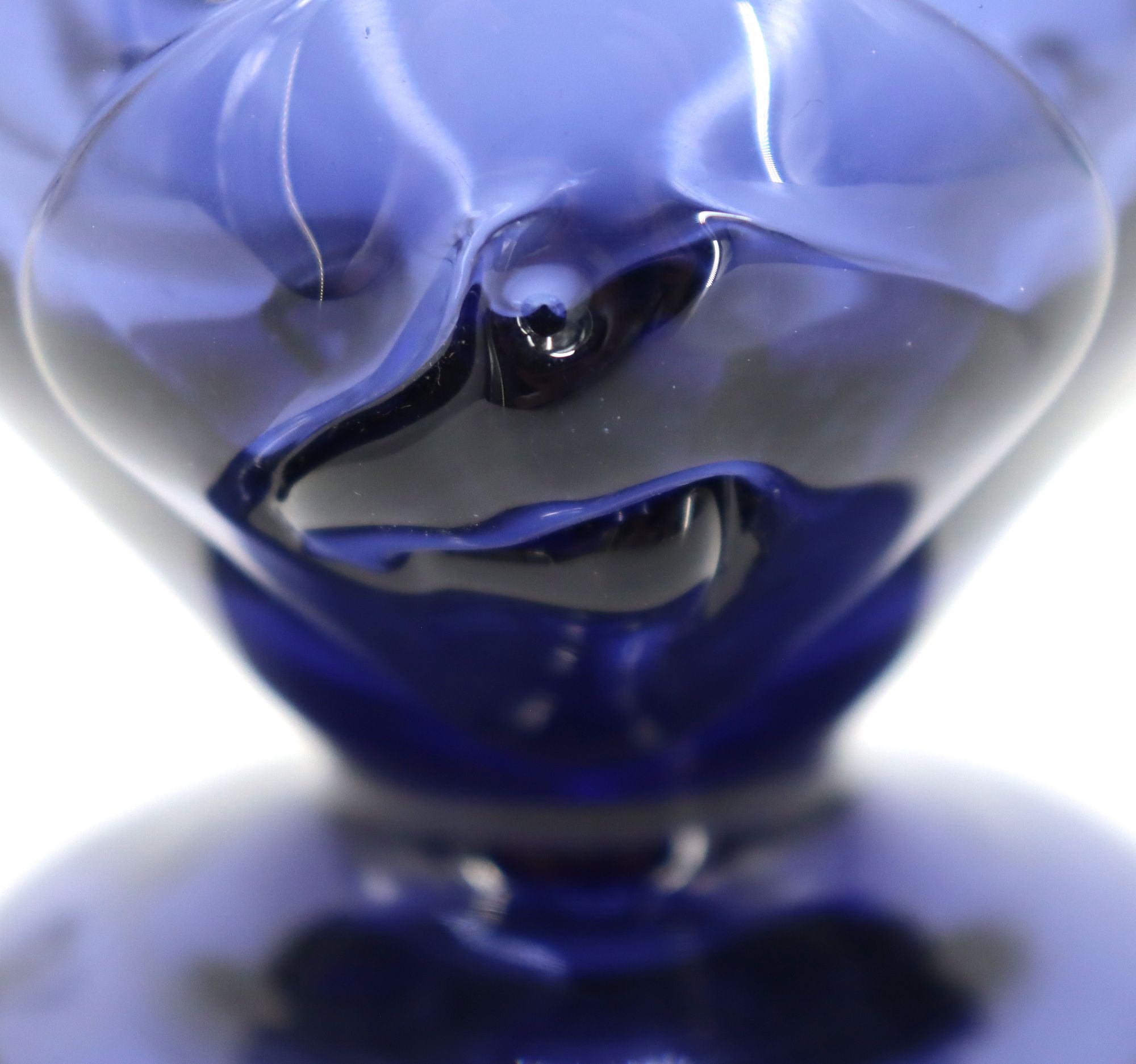 Dominick Labino | Dominick Labino Blue Glass Vase | MutualArt