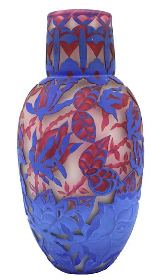 Marialyce Hawke Tricolor Cameo Cut Vase - Marialyce Hawke