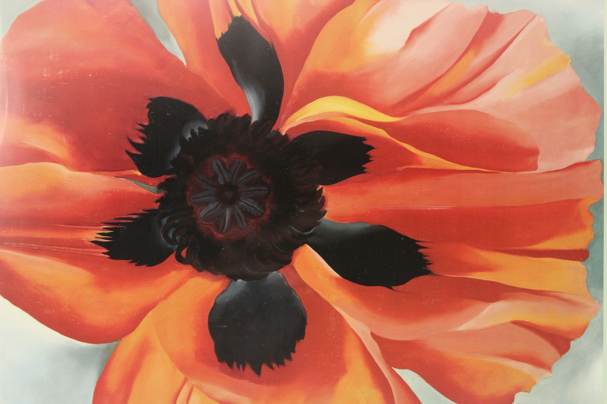 Artwork by Georgia O'Keeffe, Georgia O'Keeffe (1887-1986) Original Color Lithograph, Made of original color lithograph