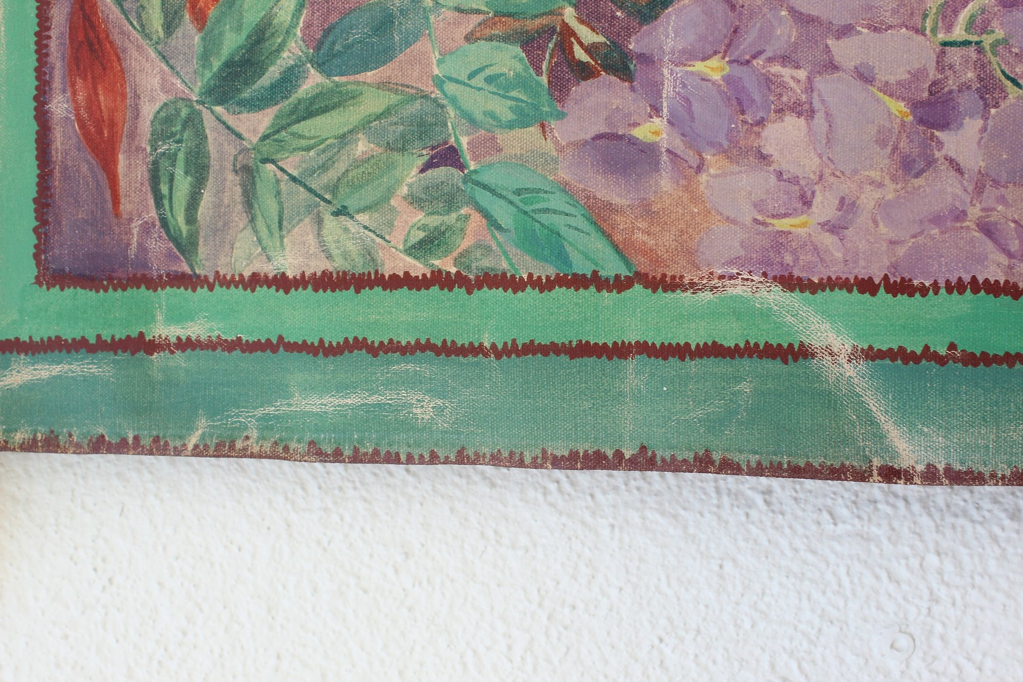 Artwork by William Relfe, William Relfe (1895-1986) American, Hand-Painted Tapestry, Made of Painted Tapestry