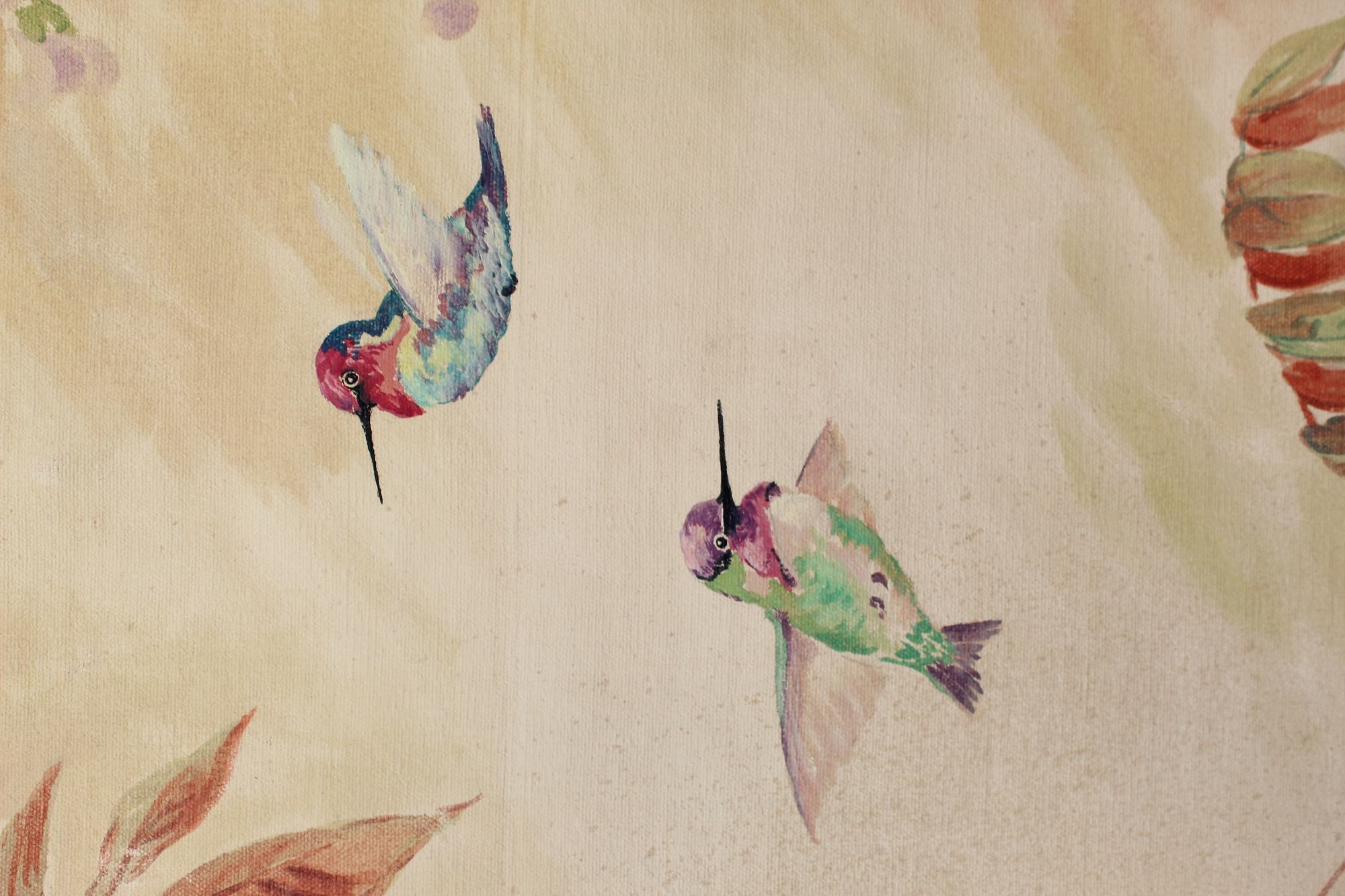 Artwork by William Relfe, William Relfe (1895-1986) American, Hand-Painted Tapestry, Made of Painted Tapestry