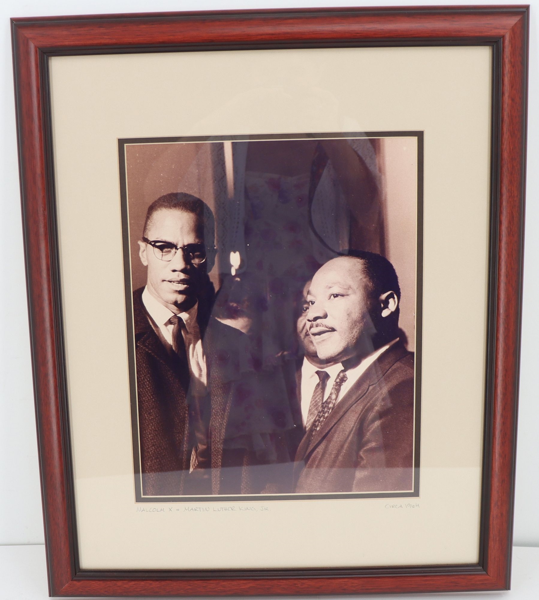 Artwork by Robert Kennedy, 2) Photographs - Robert Kennedy (1968) and Malcolm X/Martin Luther King Jr. (1964, Made of black and white photographs
