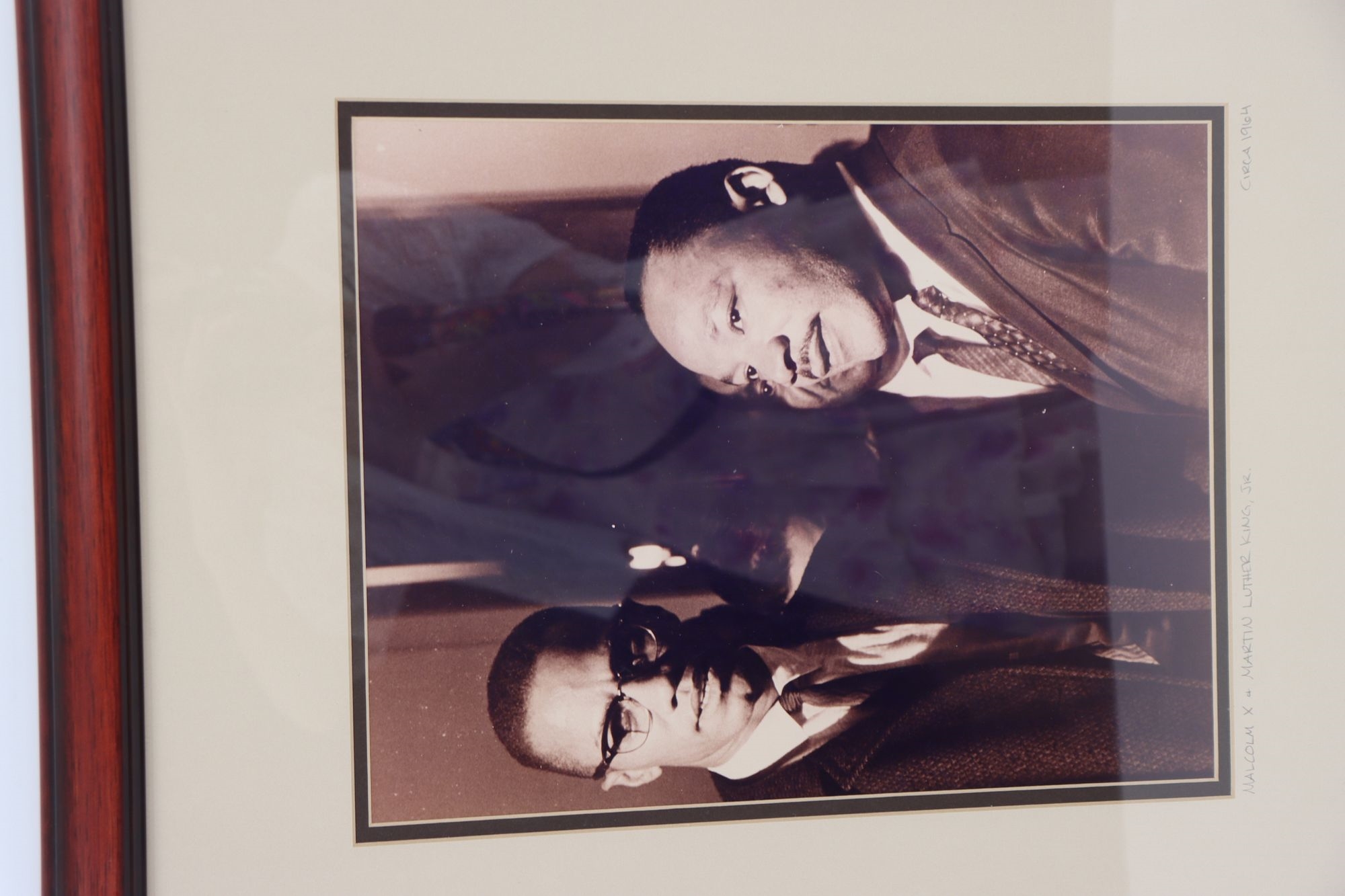 Artwork by Robert Kennedy, 2) Photographs - Robert Kennedy (1968) and Malcolm X/Martin Luther King Jr. (1964, Made of black and white photographs