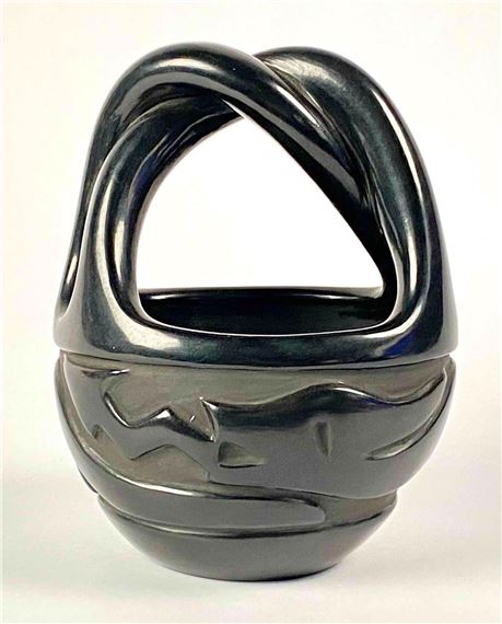 Santa Clara Pueblo Pottery Basket by Santa Clara Pueblo