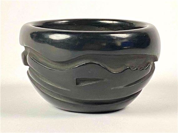 Billy Cain Santa Clara Pueblo Pottery Bowl by Santa Clara Pueblo
