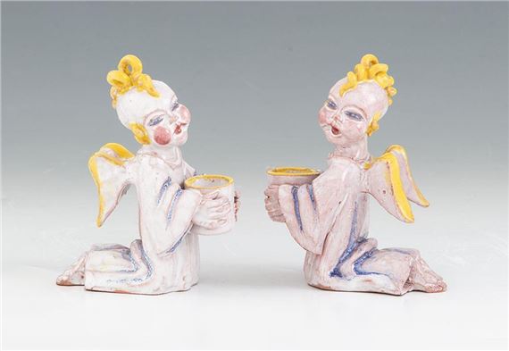 Figurális gyertyatartópár - Zilzer Hajnalka