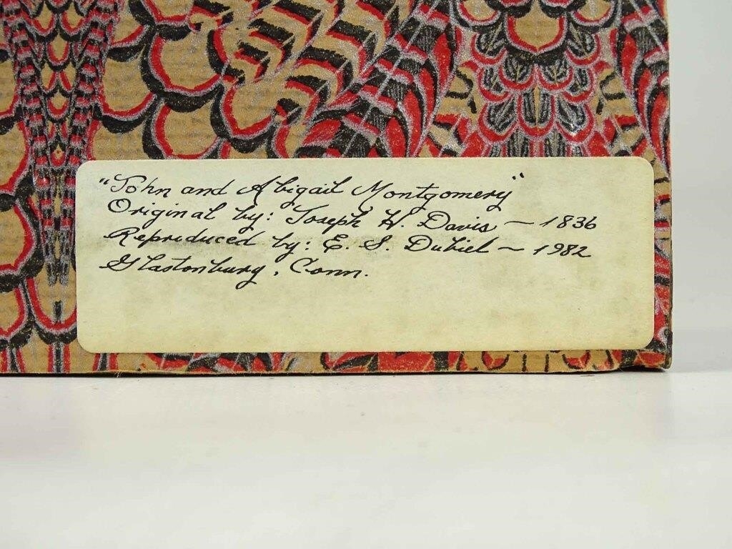 Artwork by Evelyn S. Dubiel, folk art watercolor. Overall 11 1/2" x 15 1/2". Provenance: Descendant of the artist., Made of watercolor