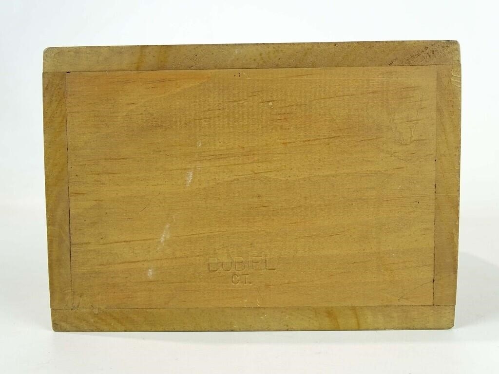 Artwork by John Dubiel, Lot (2) John Dubiel made candle boxes. Tallest 16" Ht.., Made of candle boxes