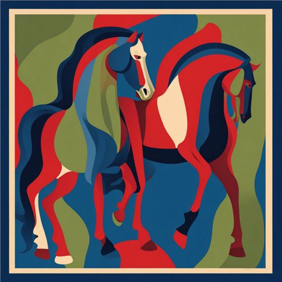 Horse duo by Grupa Three Art, 2024