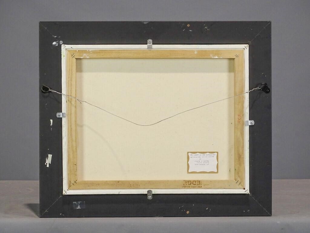 Artwork by Evelyn S. Dubiel, Red Barn in the Berkshires", Made of oil on canvas