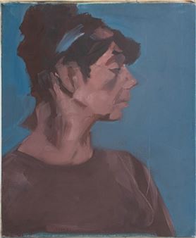 J. Washington Portrait of a Woman Oil on Canvas - J. Washington