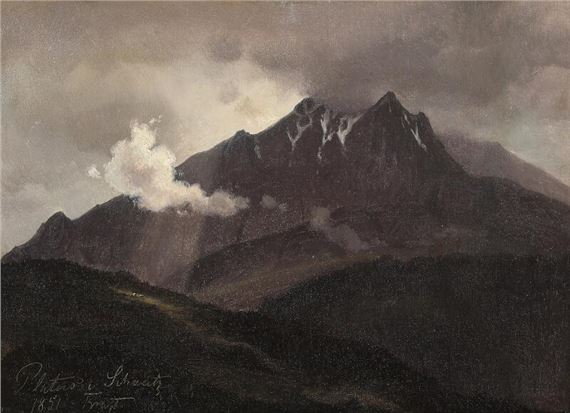 Pilatus i Schweitz by Frederik Carl Julius Kraft, 1851