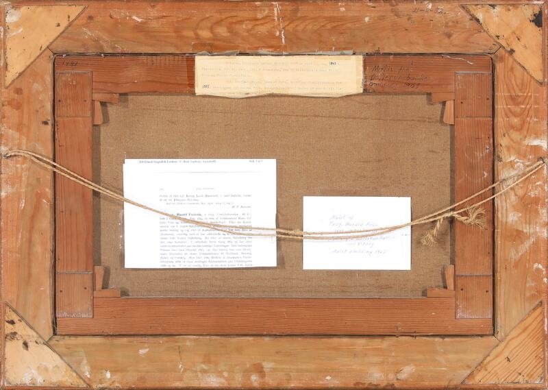 Artwork by Harald Frederik Foss, Scenery form the hills at Dollerup Bakker, Made of Oil on canvas