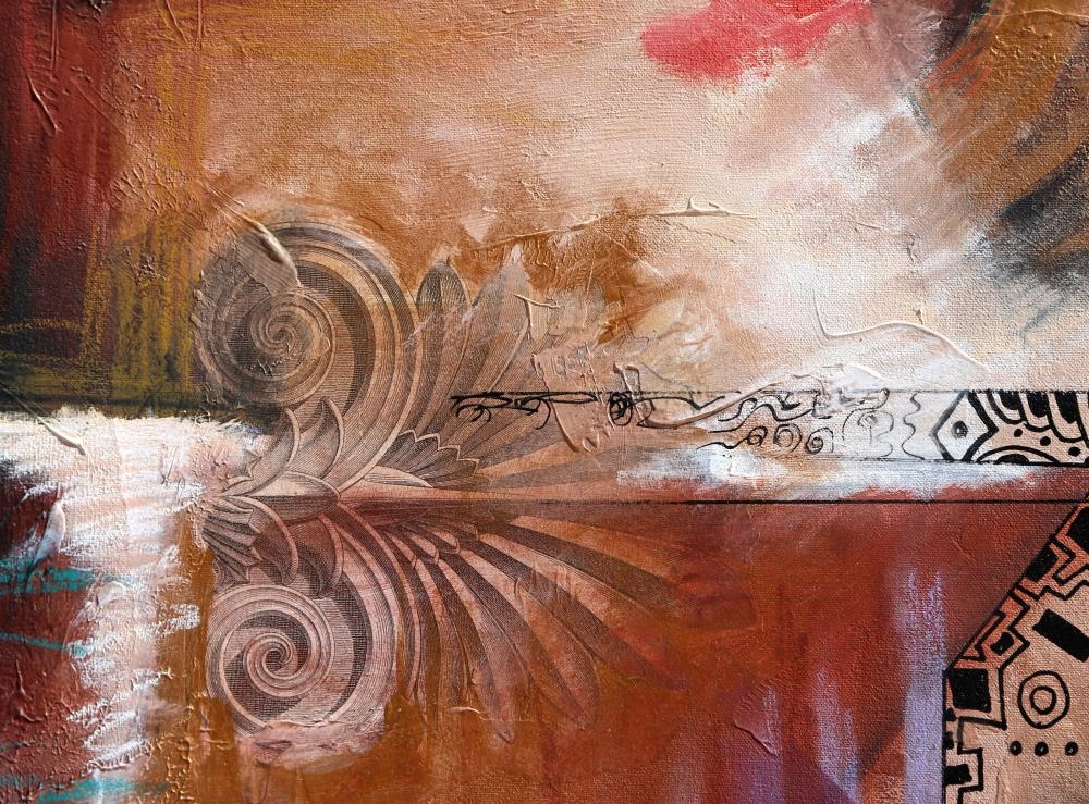 Artwork by Marlene Healey, FAMILIAR SURROUNDINGS, Made of Oil and Mixed Media on Canvas