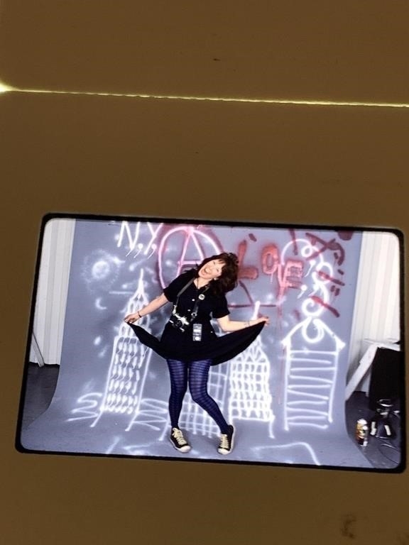 Artwork by Beth Stephens, Annie Sprinkle adult cinema actress, activist, Made of photograph