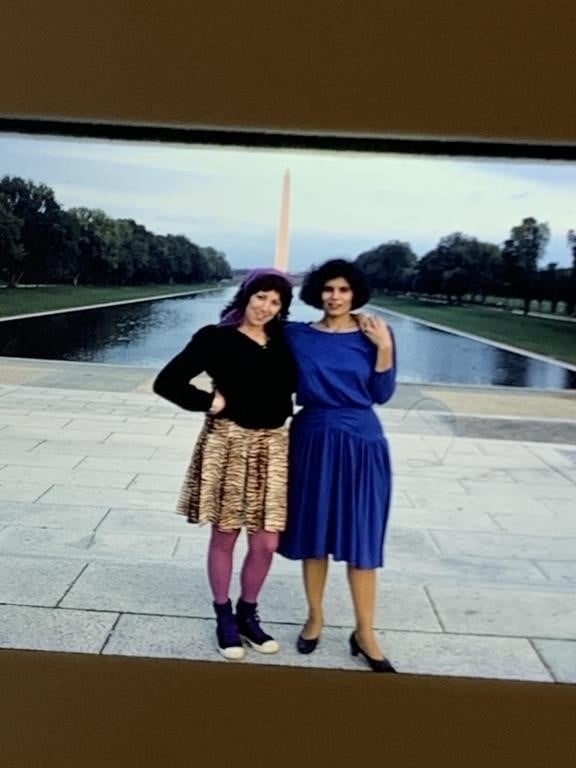 Artwork by Beth Stephens, Annie Sprinkle adult cinema actress, activist, Made of photograph