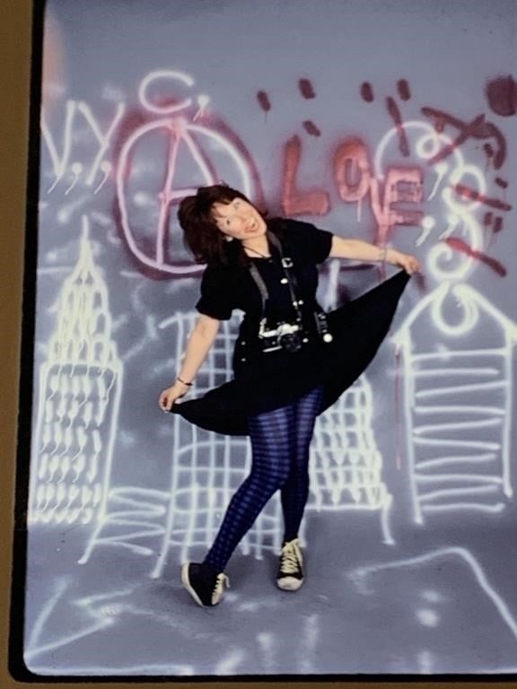 Artwork by Beth Stephens, Annie Sprinkle adult cinema actress, activist, Made of photograph