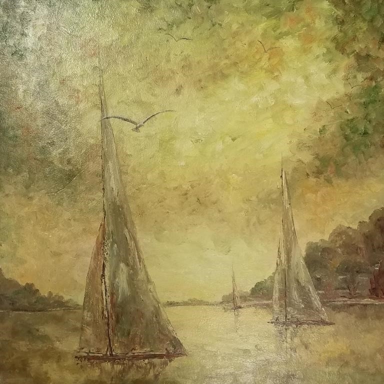 Artwork by Alice Moren Stolpe, Minnesota/Wisconsin, Made of oil painting on board