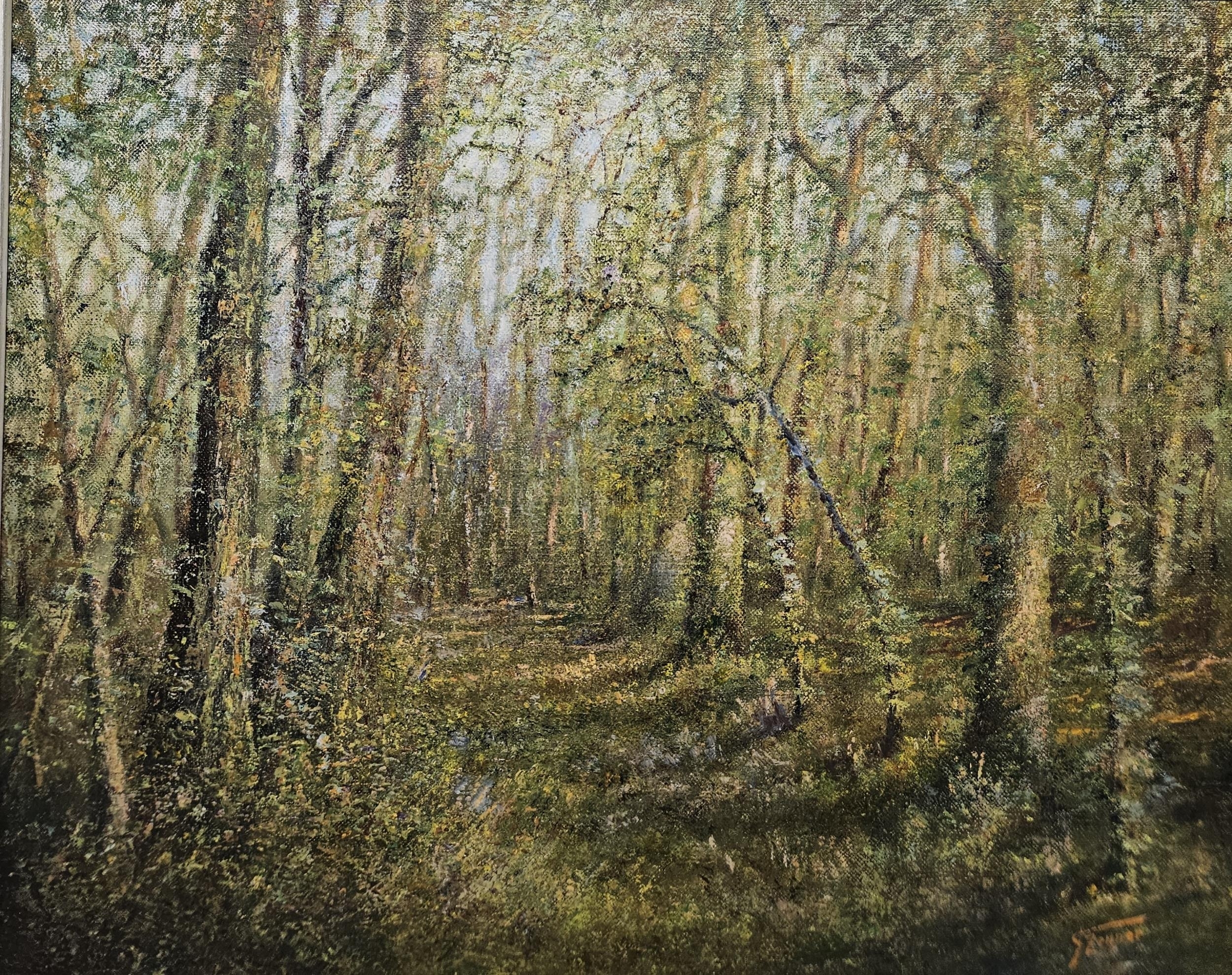 Georges Zenner | Still life of a summer walk in the woods | MutualArt