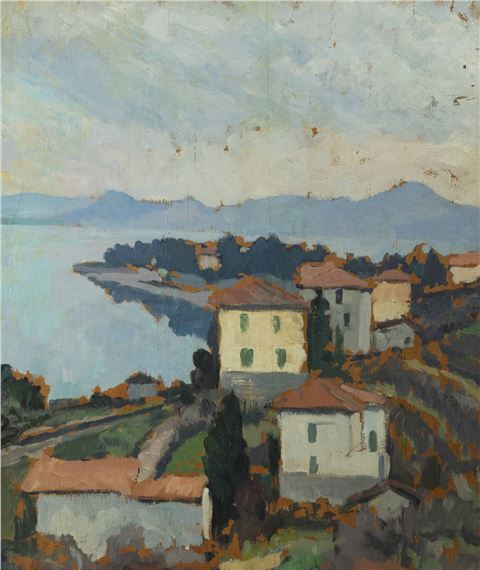 Paesaggio costiero by Massimo Quaglino, anni '30