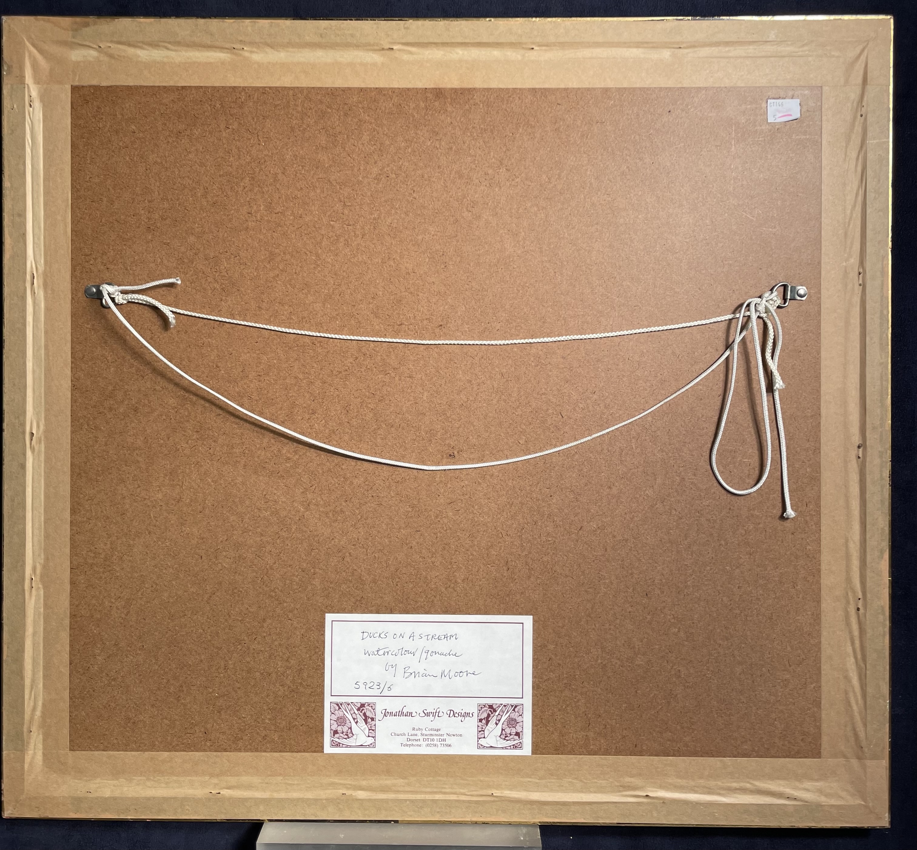 Artwork by Brian Moore, Duck study, Made of watercolour