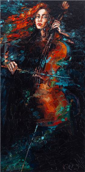 Night symphony by Krystyna Róż-Pasek, 2024
