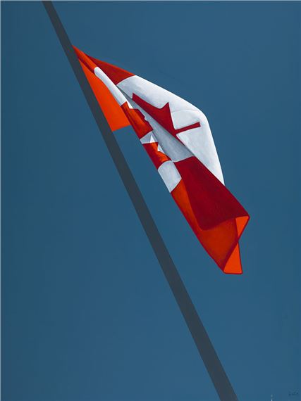 The Painted Flag by Charles Pachter, dated 1981
