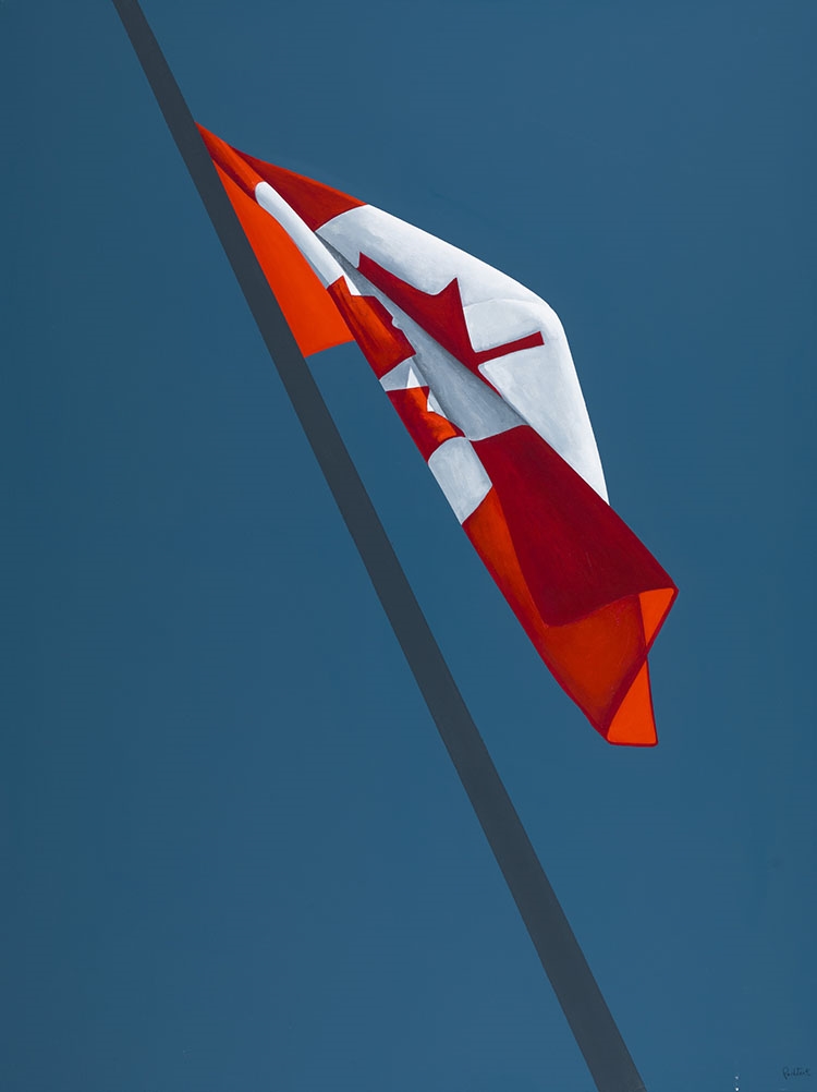 Artwork by Charles Pachter, The Painted Flag, Made of acrylic on canvas