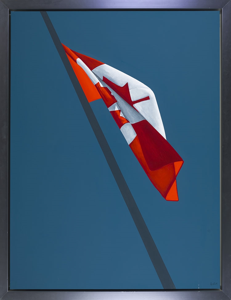 Artwork by Charles Pachter, The Painted Flag, Made of acrylic on canvas