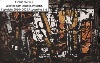 (Pörtschach 1922-2001, Besuch d. Akademie d. bild. Künste in Wien) Ohne Titel, handsigniert, datiert J. Tichy 76, Radierung in Farbe, Nr. 6 von 20 nummerierten Exemplaren, Stockgröße 31,5 x 49,5 cm, Passepartout, verglast - Josef Tichy