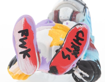 Artwork by Chris RWK, Custom Painted UNK/Z MK1, Made of Painted cast vinyl