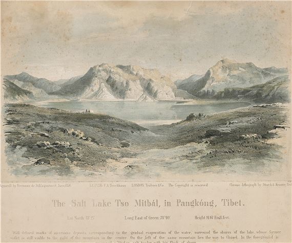 The Salt Lake Tso Mitbál, in Pangkóng. Tibet - Hermann Krämer