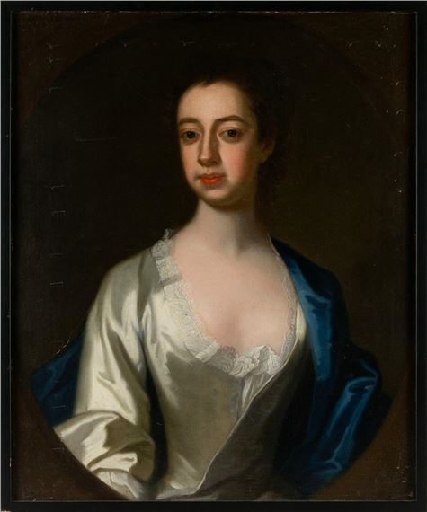 Portrait of a young woman by Enoch Seeman, circa 1694
