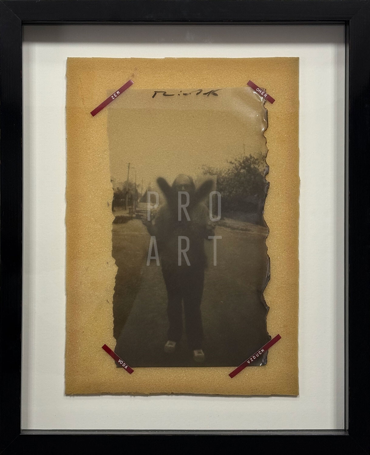 Artwork by Péter Rónai, Monsieur X, Made of photography