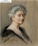 Portrait of Miss Alice Williams, bust-length, wearing a black dress;  Picture