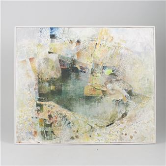 Oljemålning, "Stenbrott II" - Gustaf Skoglund