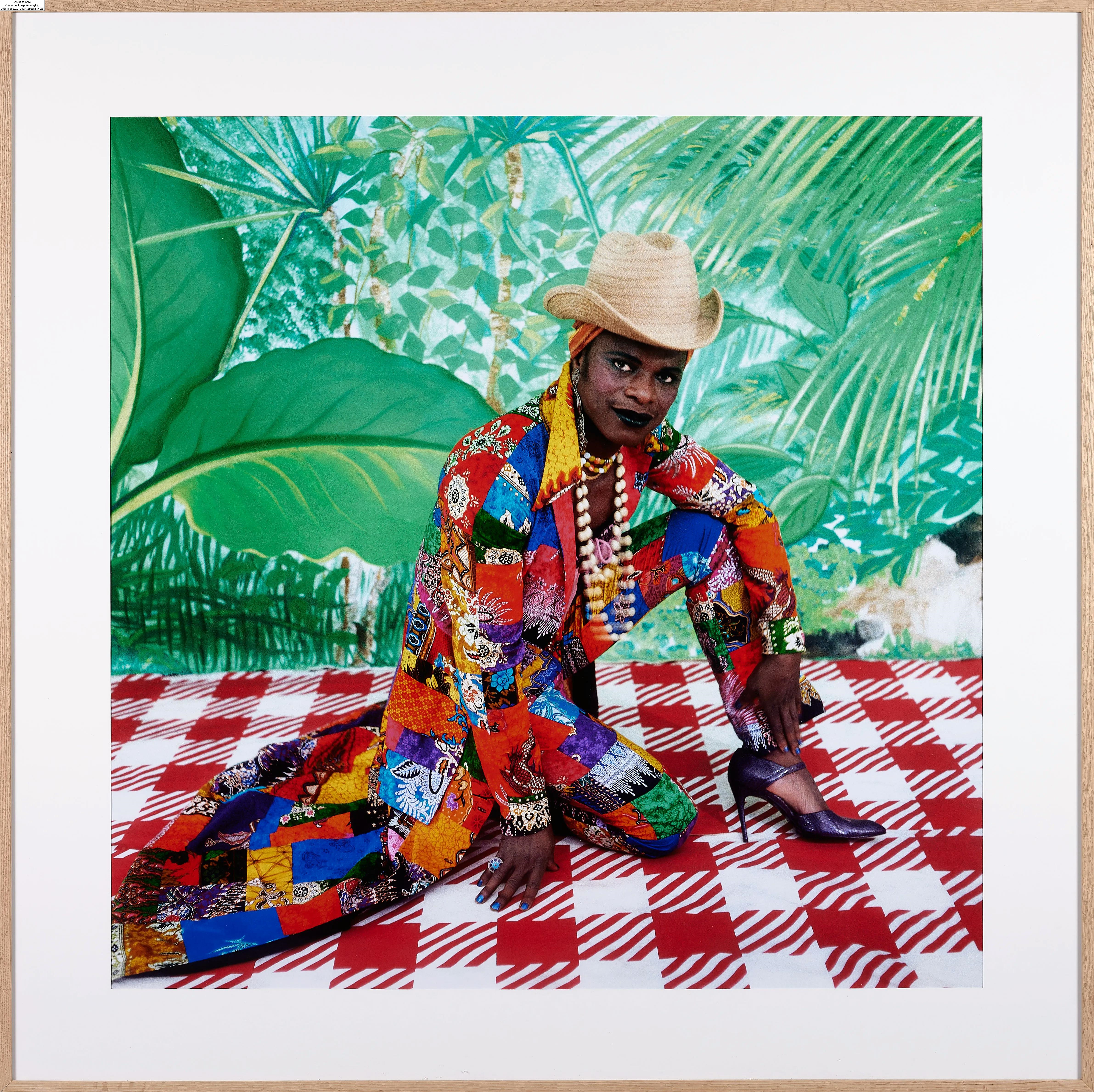 Artwork by Samuel Fosso, La femme américaine libérée des années 70, Made of chromogenic print