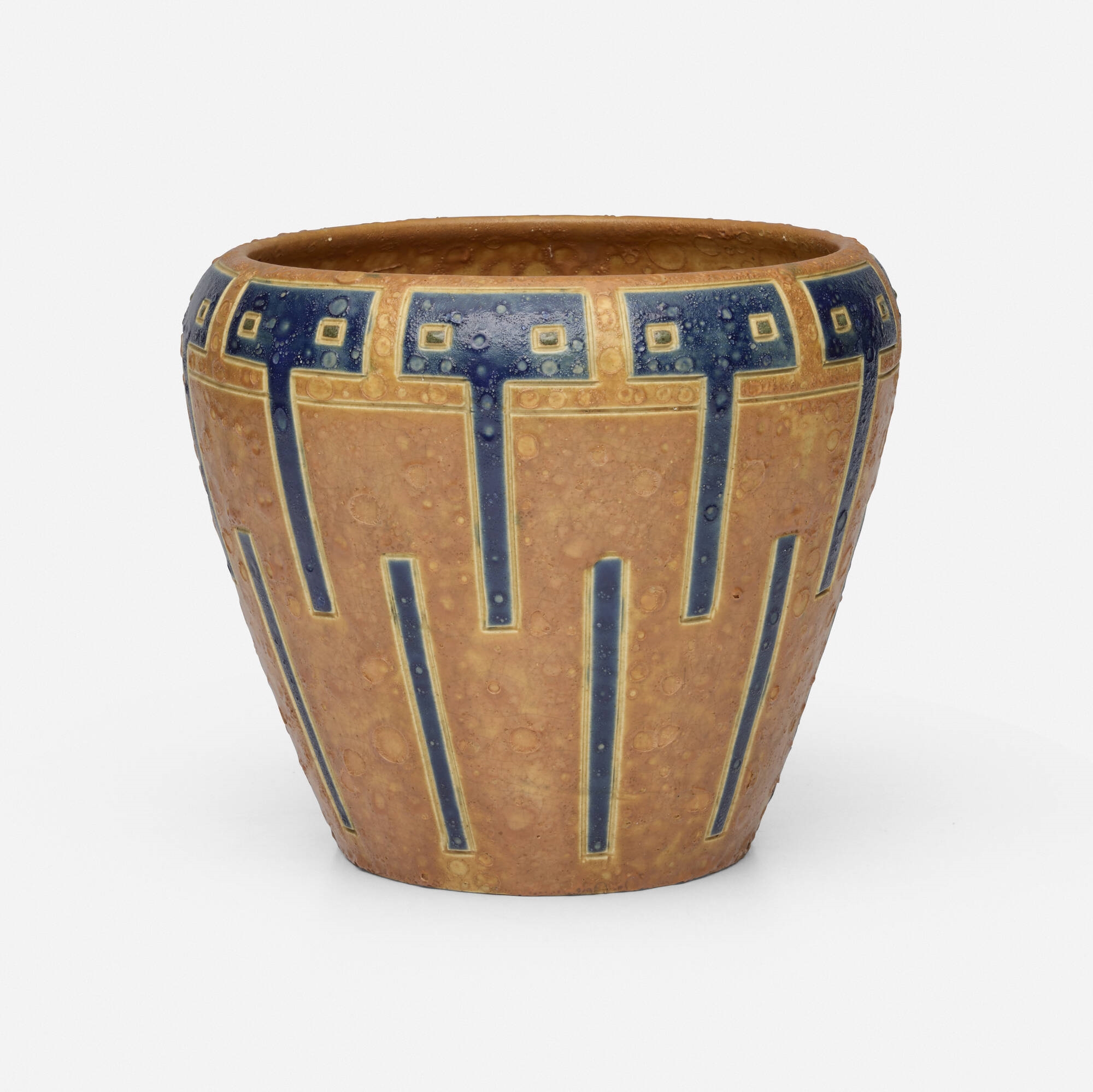 Frederick Hurten Rhead | Rare and Large vase with stylized geometric ...