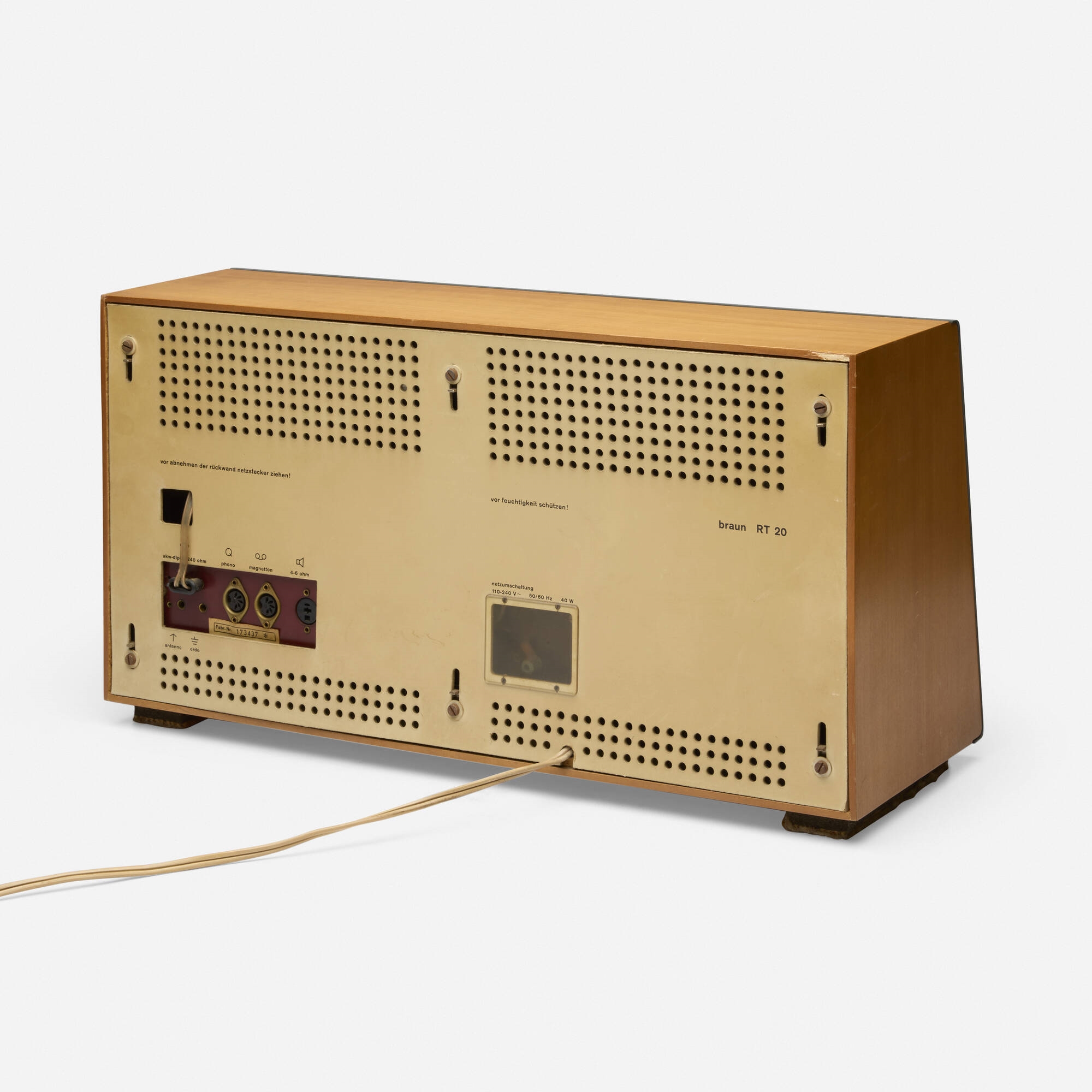 Dieter Rams | Tischsuper RT 20 radio (1961) | MutualArt