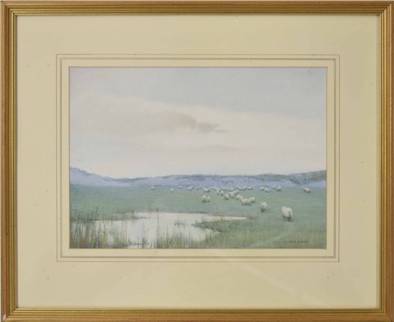 Sheep in a landscape - Harry Foster Newey