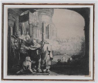 St Peter and St. John Healing a Cripple at the Gate of the Temple, circa 1659