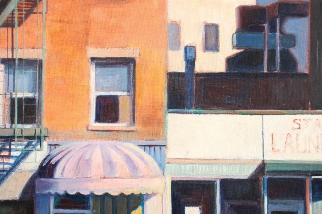 Artwork by A. Day, Day Signed Street Scene Oil on Canvas, Made of oil on canvas