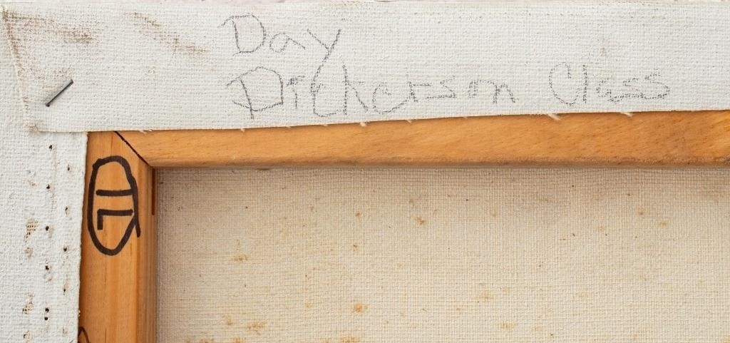 Artwork by A. Day, Day Signed Street Scene Oil on Canvas, Made of oil on canvas